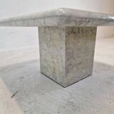 Italian Carrara Marble Coffee Table, 1980s