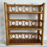 Rattan wall shelf 70s