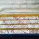 Set of 12 beige marble knife holders.