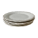 Lot de 4 assiettes à dessert en porcelaine blanche