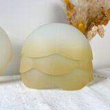 Vintage amber frosted glass pendant light – Soft light – Customizable