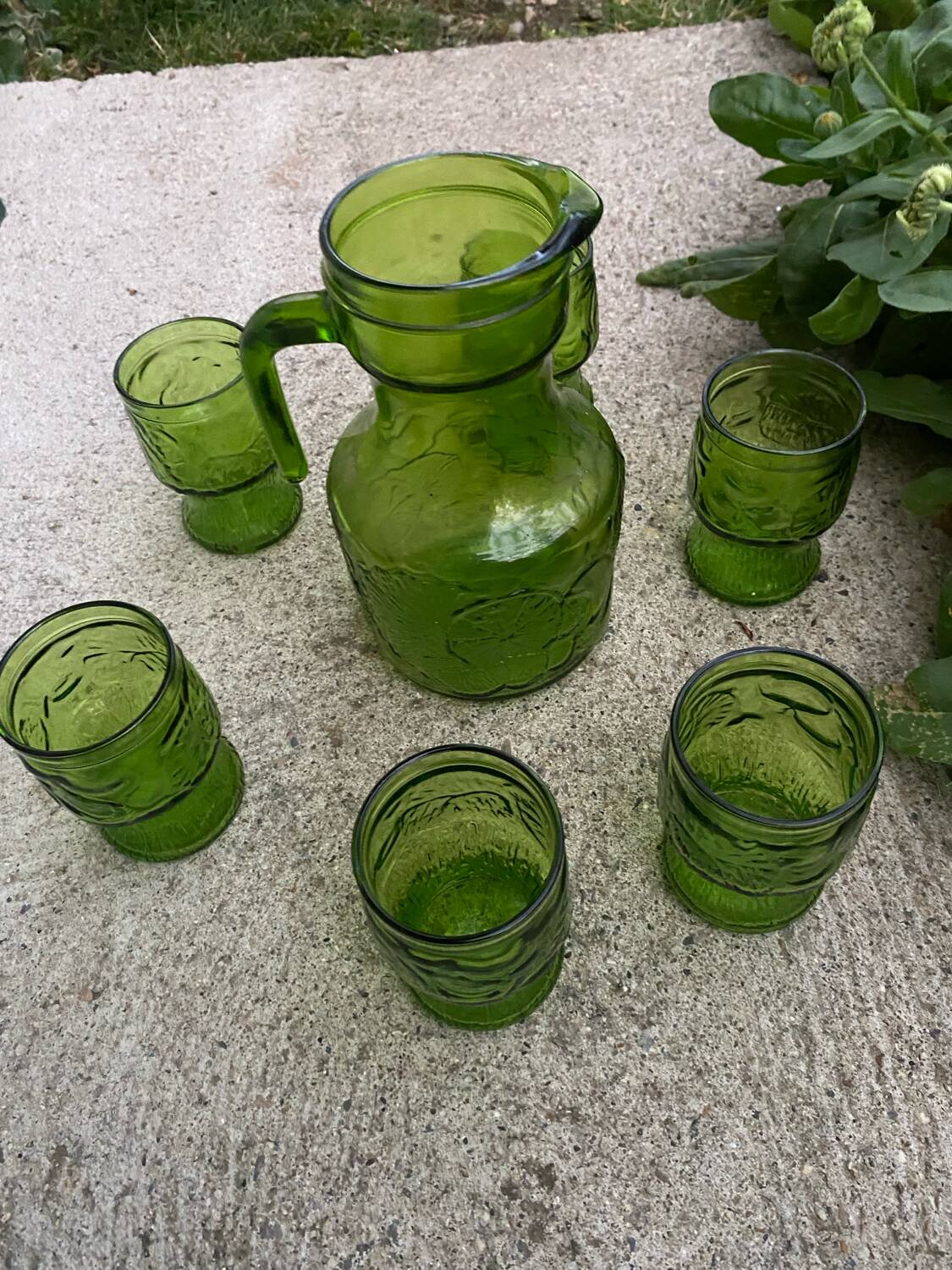 Vintage 60s Orange Service