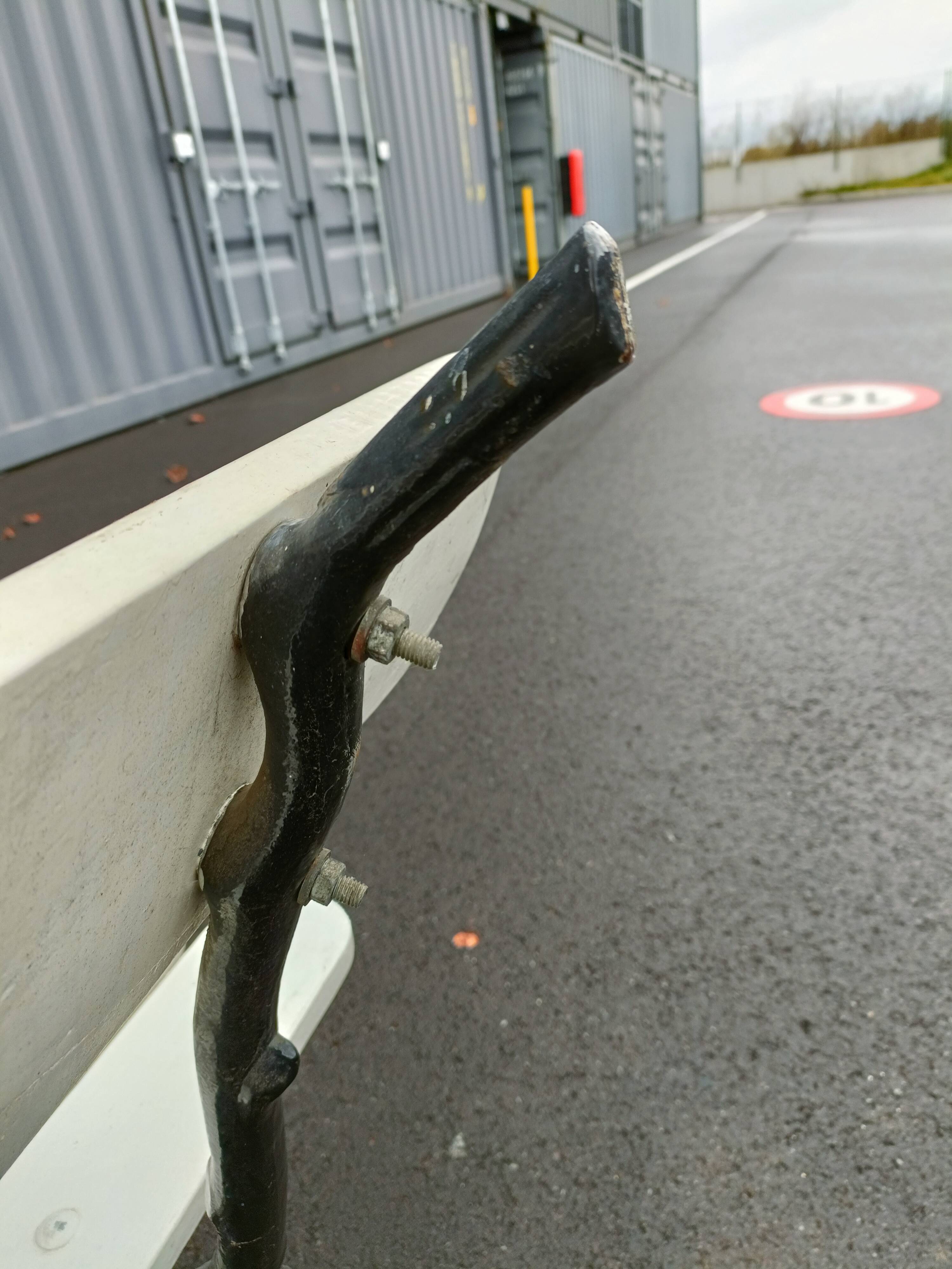 Garden bench old cast iron feet