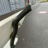 Garden bench old cast iron feet