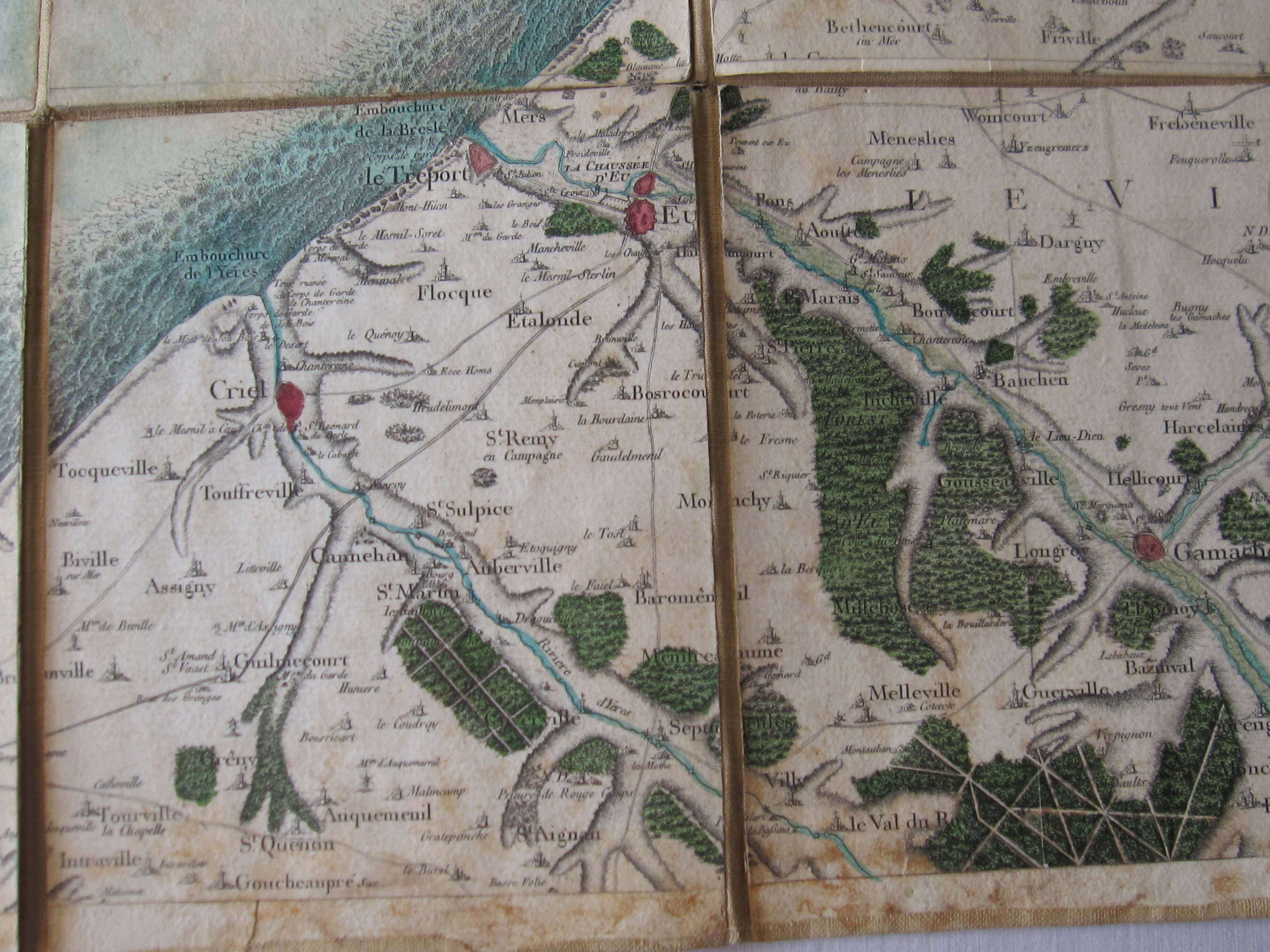 Map of St Valery sur Somme (from Dieppe to the mouth of the Authie)