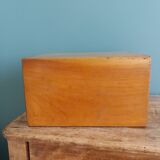 Wooden storage box, empty pocket
