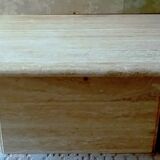 Beige Italian travertine coffee table