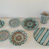 Robert Picault Vallauris France set of 12 Mid Century ceramics