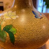 Cloisonned enamel vase
