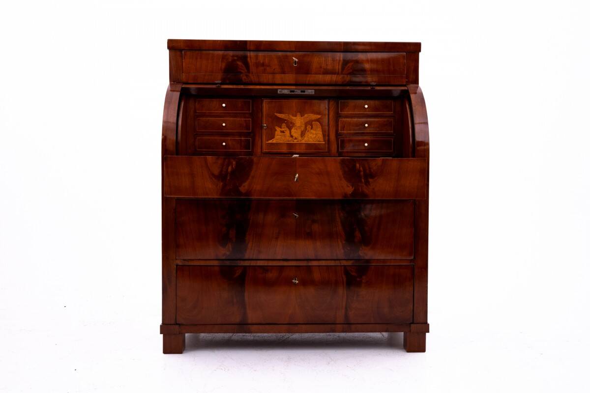 Mahogany secretary, Northern Europe, late 19th century.
