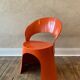 Nanna Ditzel, chair model OD 5301 in orange lacquered fiberglass