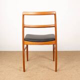Suite de 4 chaises Danoises en Teck et cuir neuf modèle 430 par Arne Vodder