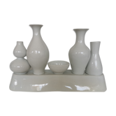 Set of 5 ceramic vases