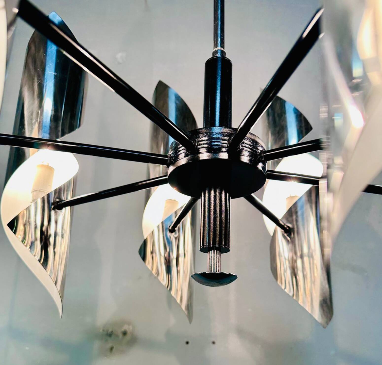 Lampadario vintage moderno, anni '70