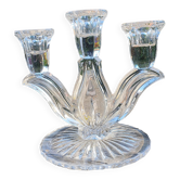 Glass candle holder