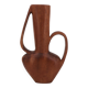 Grand vase jarre à anses sculptural en bois, années 50