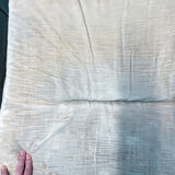 Pair of vintage beige velvet chairs