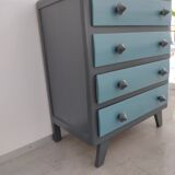 Commode vintage bicolore