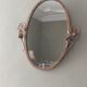 Miroir ovale Art deco - 46x50cm