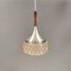 Pendant lamp by Carl Thore with a hard-pressed glass shade 1980s