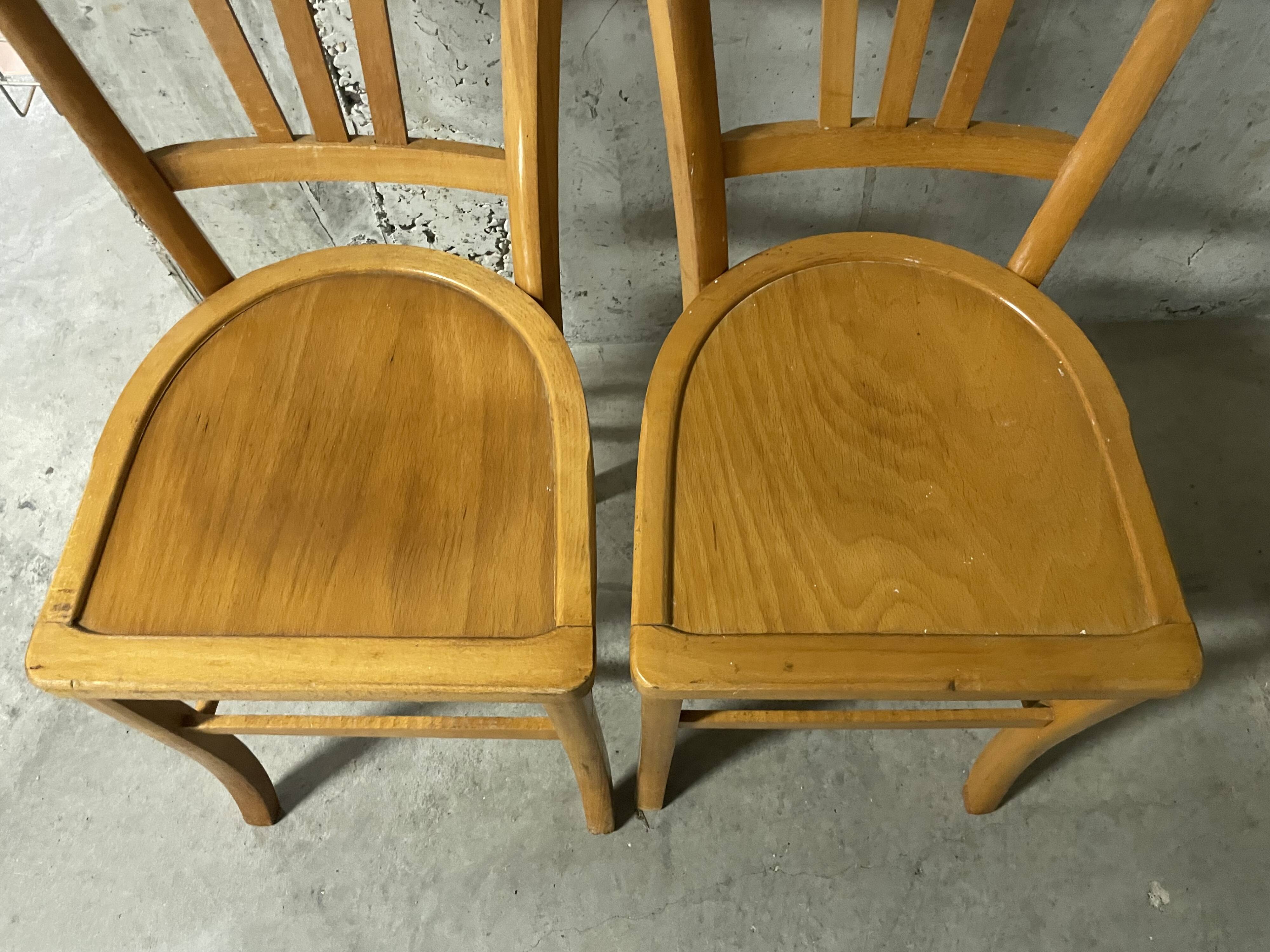 Pair of 1960s bistro chairs