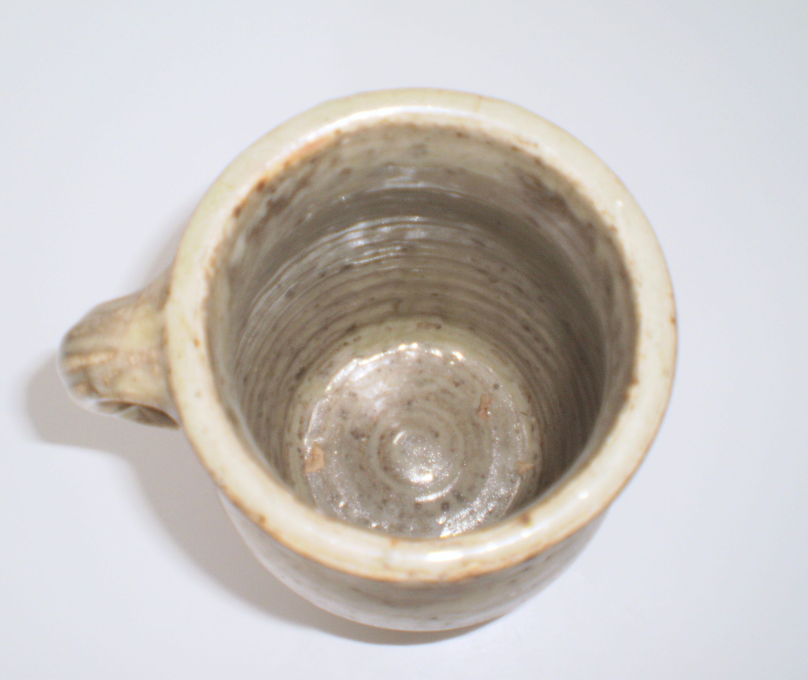 Enameled stoneware vase