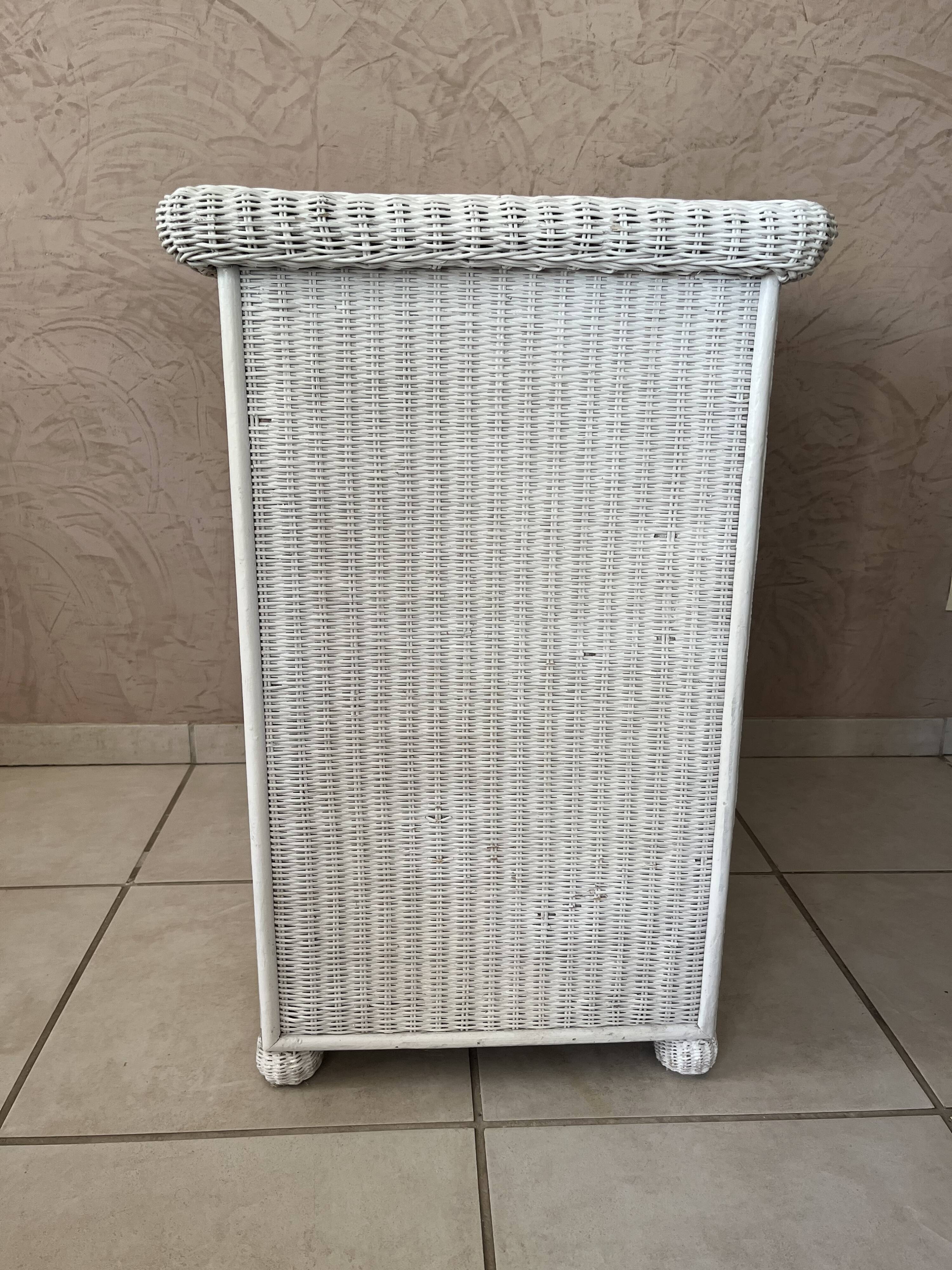 Rattan chest of drawers