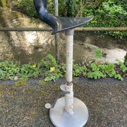 Tabouret industriel hydrolique vintage