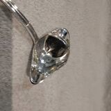 Silver-plated metal ladle for fats and lean meats, by silversmith Ercuis Valencay, 17.6cm