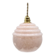 Art Deco pendant lamp in pink Clichy glass