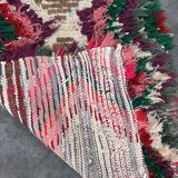 Colorful Azilal Berber rug - 136 x 66 cm