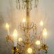 5-light crystal chandelier
