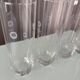 Set of 4 Vintage Etched Floral Highball Glasses