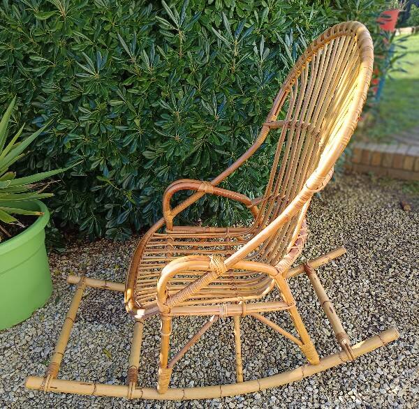 Rattan rocking chair