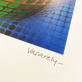 1970s Victor Vasarely Limited numbered Edition Lithograph.