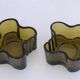 Pair of glass tealight holders from Iittala 1960