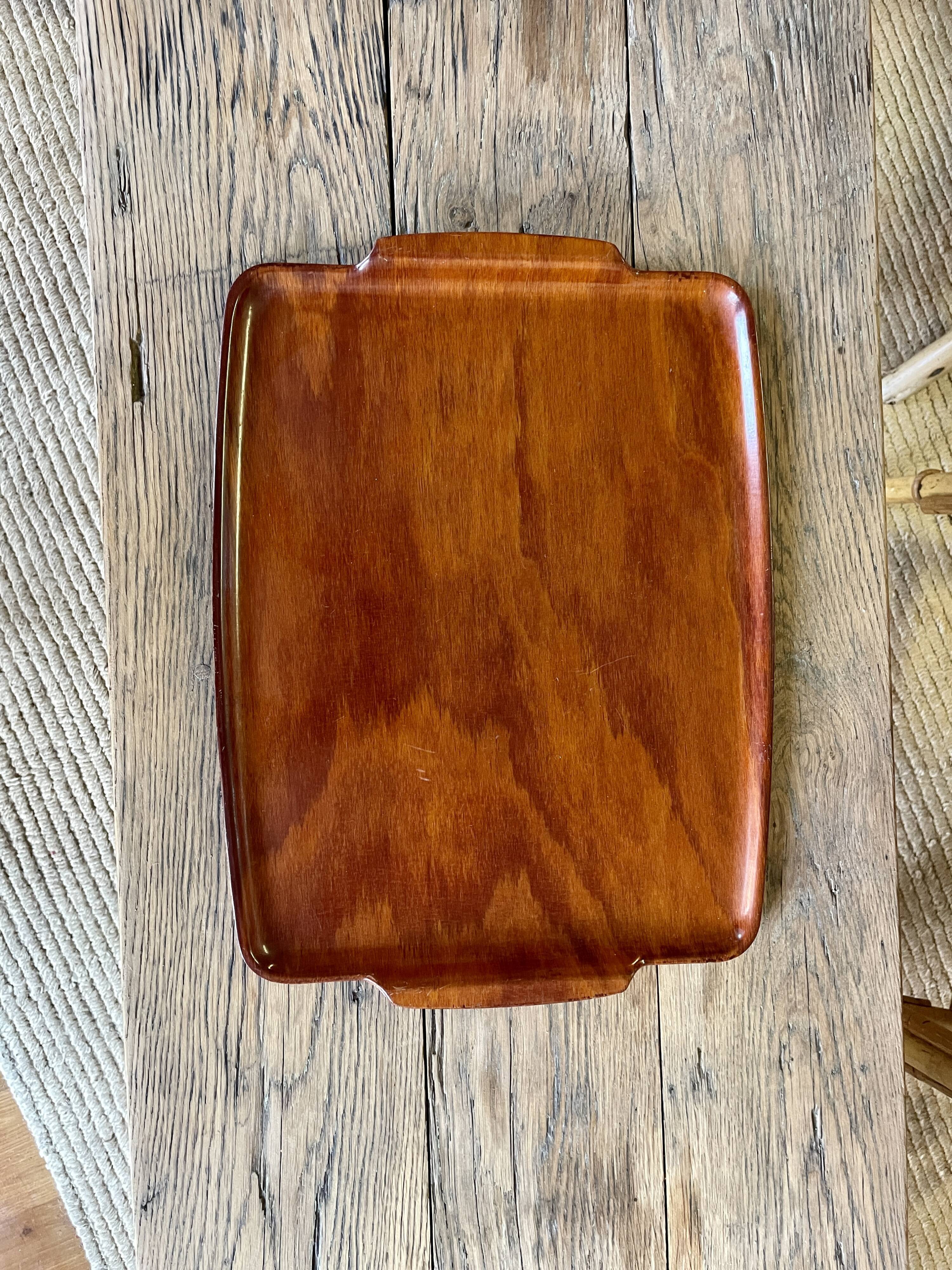 Teak tray 60s Gerlinol-Durobois