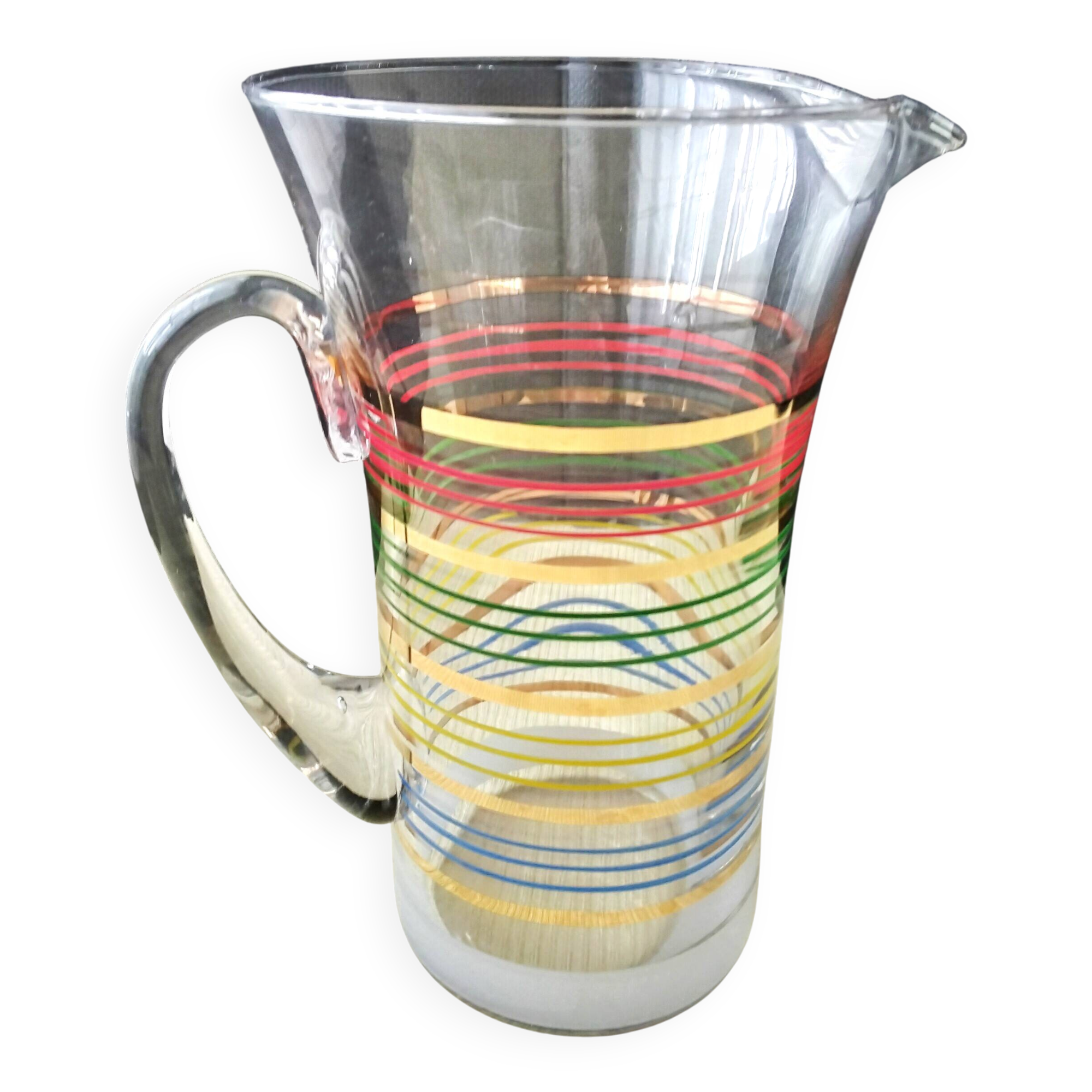 Water carafe, vintage pitcher from the 50s