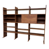 Vintage elm wood wall unit
