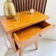 Vintage compass leg bedside table