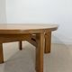Vintage extendable round table in the spirit of Atelier Chauvin S.A. – 1970s