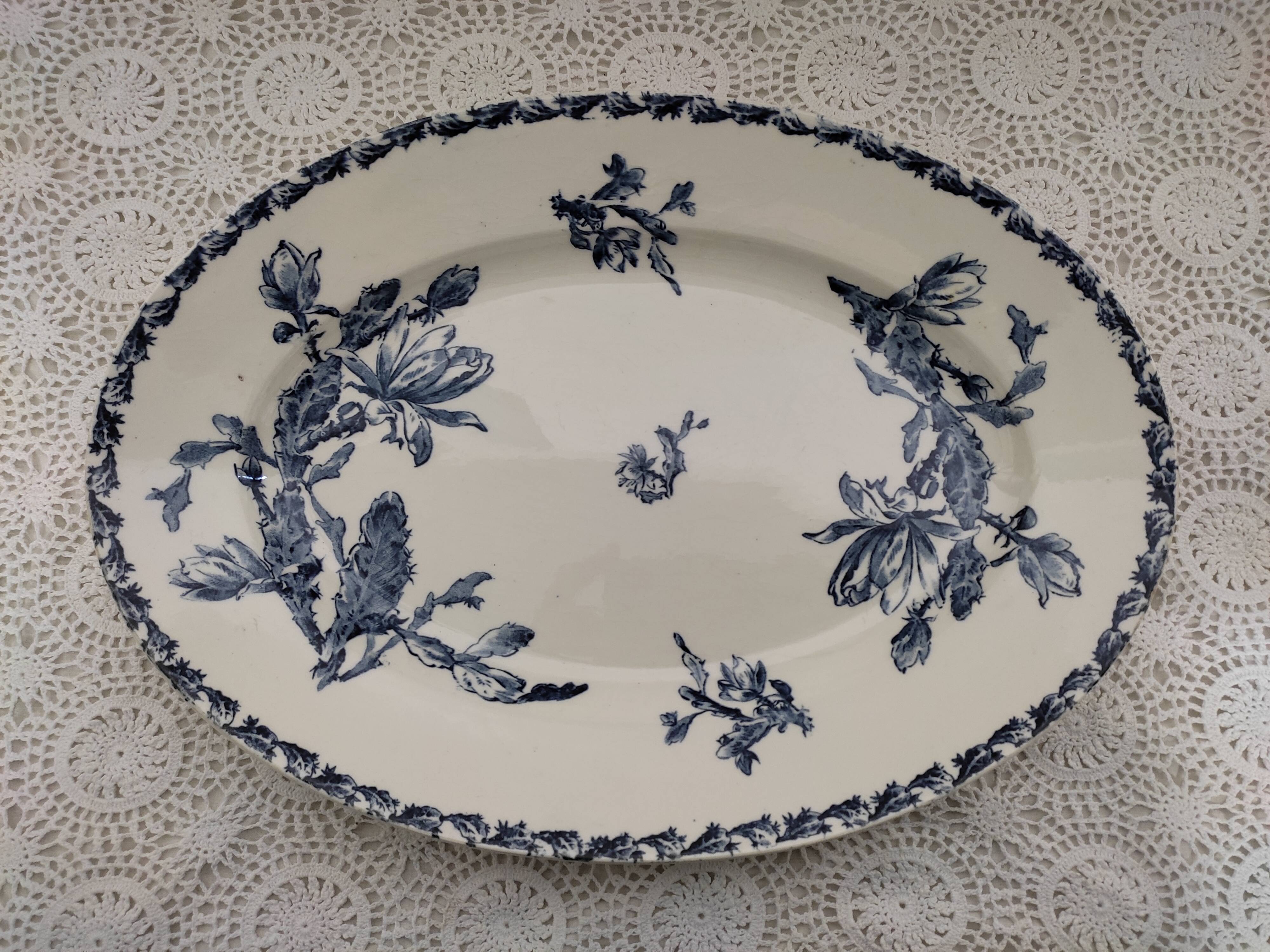 Dish and raviers Gien cactus