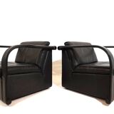 Ensemble de salon en cuir Otto Zapf Arcona pour collection d'art