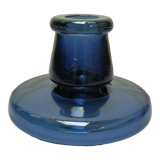 Cobalt glass candle holder by Maria Kariis
