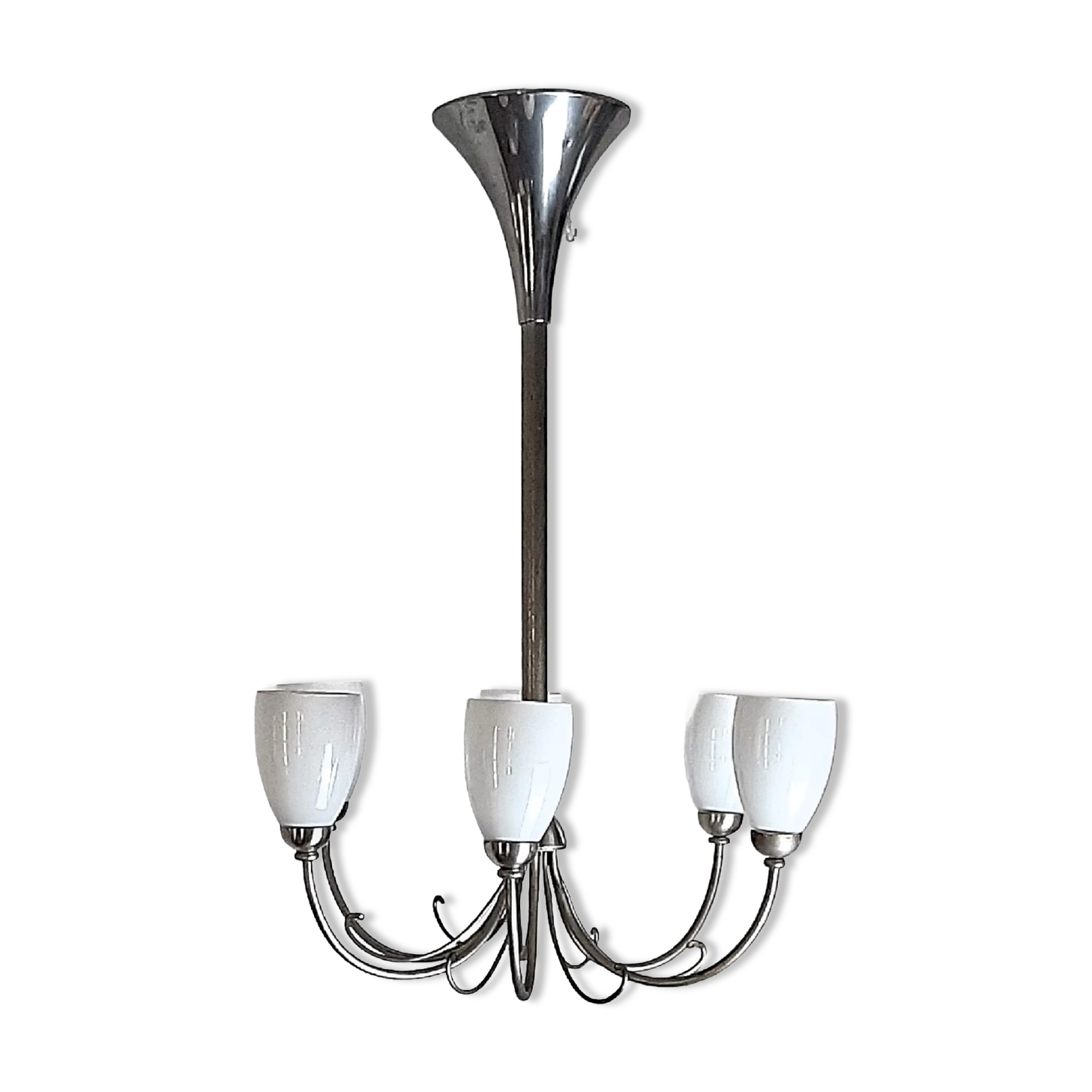 Chandelier mid century modern 6 fire