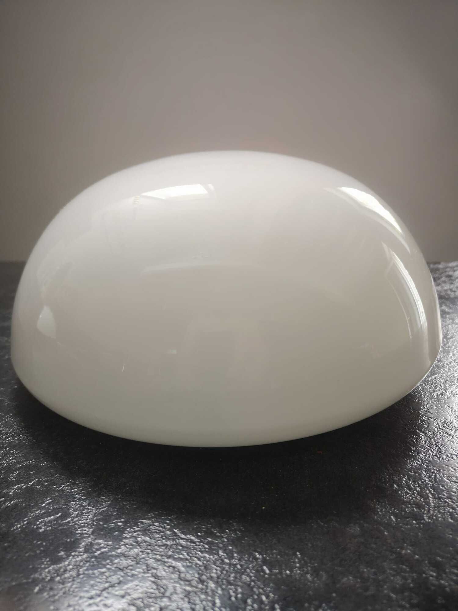 Lampshade old ceiling lamp half globe ball opaline white industrial vintage TBE Ø 25.5 cm 2 lights