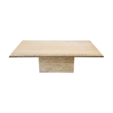 Travertine coffee table