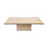 Travertine coffee table