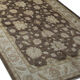Tapis Ziegler en laine marron fait main - 167x251cm