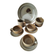 Vintage stoneware brunch set from the Marais region, country decor